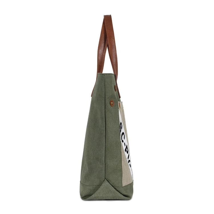 unique canvas tote bags-side