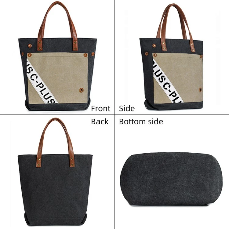 unique canvas tote bags-all sides